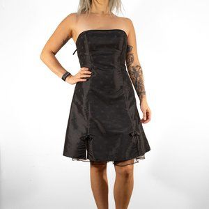 Formal Strapless Midi Dress